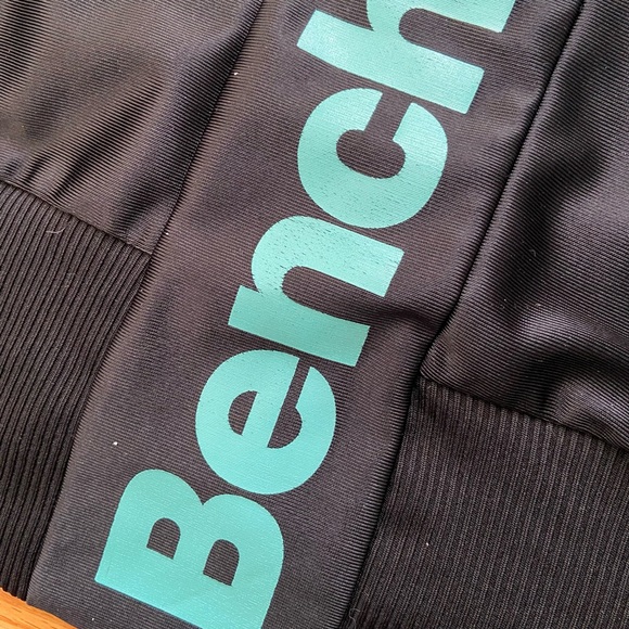 Bench XL polyester black and turquoise hooded jacket - Picture 7 of 9